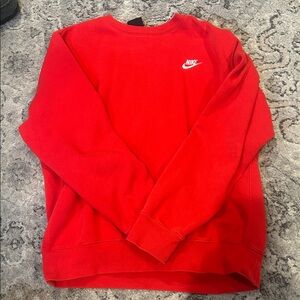 Nike Unisex Medium Vibrant Red Crewneck Sweater